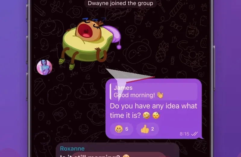快速消息功能示意图